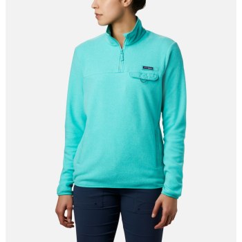 Columbia Harborside II Fleece, Pullover Azules Para Mujer | 712904-THL